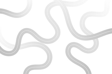 Obraz premium abstract curvy wiggly line on white background
