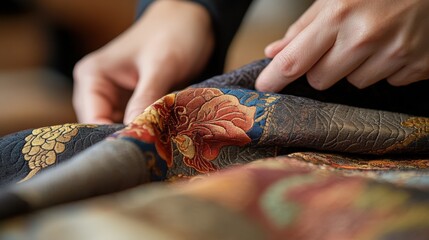 職人の着物染め：日本の精巧な友禅染の職人技