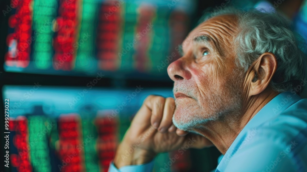 Poster examining the impact of market sentiment on investment decisions with depth of field an analytical a