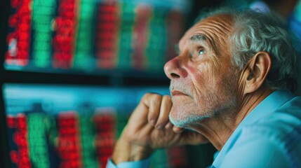 Fototapeta premium Examining the Impact of Market Sentiment on Investment Decisions with Depth of Field An Analytical Approach to Understanding the Complexities of Financial Markets and Optimizing Investment Strategies