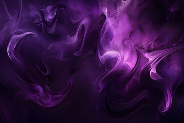 Fototapeta premium dynamic abstract composition of swirling purple hues blending seamlessly with dark and light tones. This digital artwork creates a sense of movement and energy, evoking a mysterious and ethereal atmos