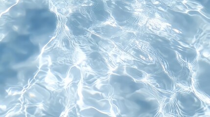 Obraz premium Tranquil Water Ripples in Light Blue Background