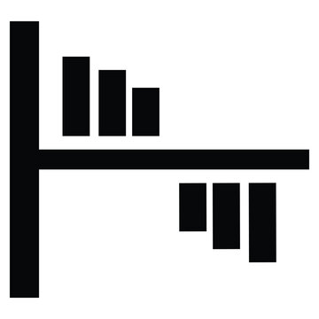 Analytics, chart, decrease icon