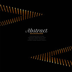 eye catching abstract dark background with golden decoration