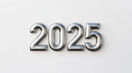 3D Font of text 2025 for new year 