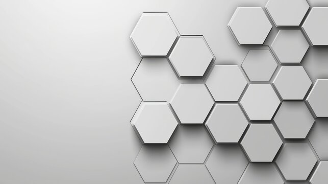 Abstract background with a hexagonal pattern for technology