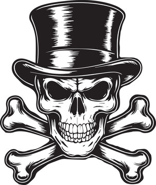 human skull vector and illustration