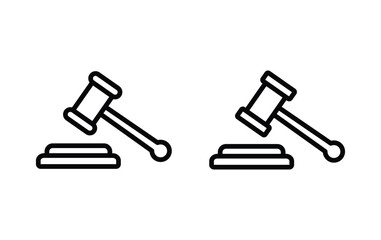 judge gavel icon, gavel icon vector