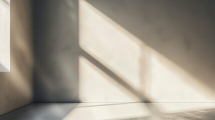 Obraz premium Sunlight Streaming Through a Window in an Empty Room