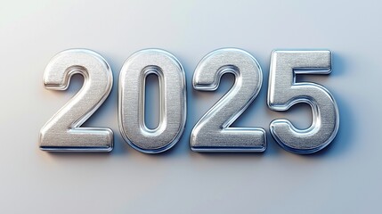 3D Font of text 2025 for new year