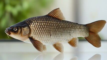 Fototapeta premium Hypophthalmichthys Nobilis: Bighead Carp Illustration on a Clean Background