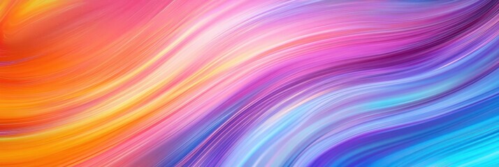 vibrant abstract waves, fluid art, colorful gradient, pink, blue, orange, light sparkles, dynamic motion, digital art, high saturation, smooth texture, glowing effect