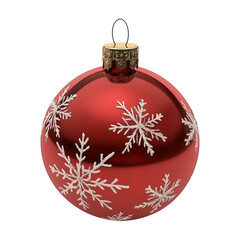 Red Christmas ball isolated