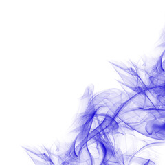 Abstract Blue Smoke Border