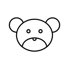 bear line icon