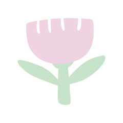 flower icon cartoon vector illustration