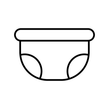 recommend clip art: baby diaper line icon