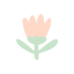 flower icon cartoon vector illustration