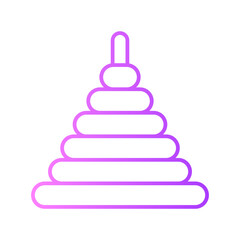 kids toy gradient icon