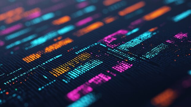 Vibrant Data Visualization in Digital Landscape