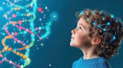 Explore the wonders of a childs mind with engaging visualizations of neural activity and development.