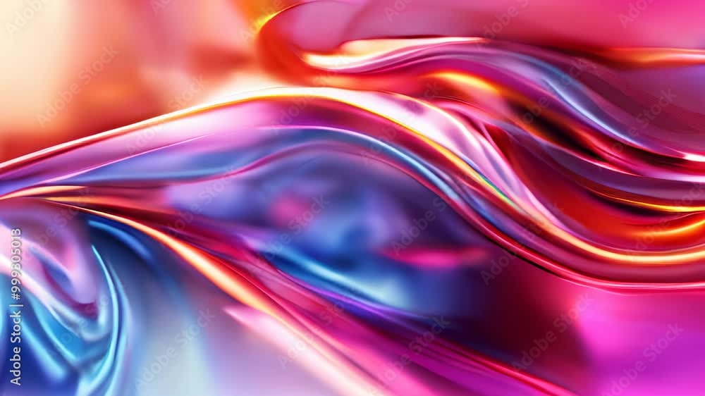 Poster a vibrant background featuring colorful wavy designs in neon hues, creating a dynamic and energetic 