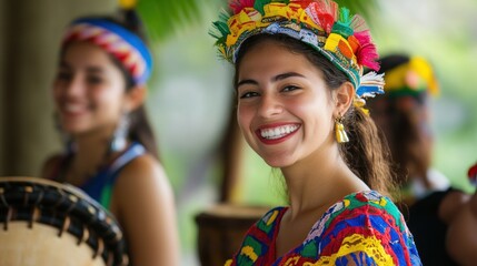 Capture a cultural exchange program where participants share their traditions and experiences, fostering global understanding