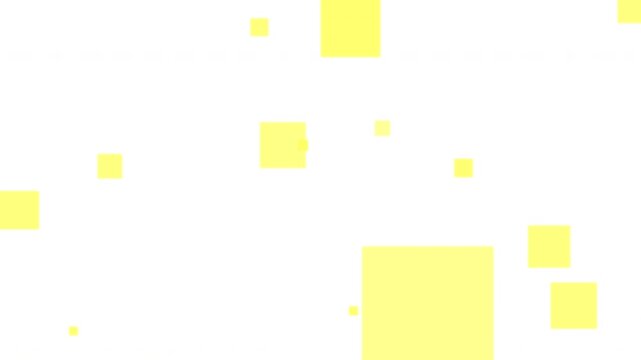 yellow checkered box, flying combined with white background. abstract