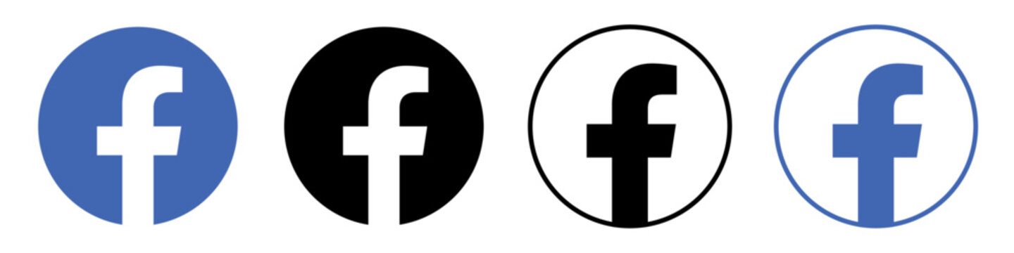 Iconos facebook de redes sociales o logotipos de redes sociales conjunto/colecci&oacute;n de iconos vectoriales planos para aplicaciones y sitios web.