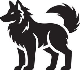 Wolf Vector Silhouette Illustration, Wolf Illustration, Wolf Art Drawing, Animal Vector Silhouette Illustration, Wolf Vector Illustration