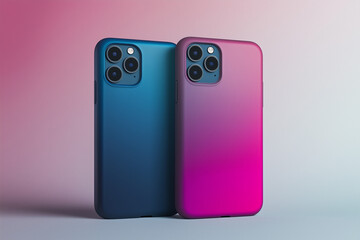 Phone case design, Future Dusk color, minimal background