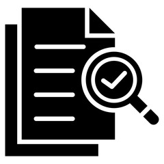 Assess icon with glyph style