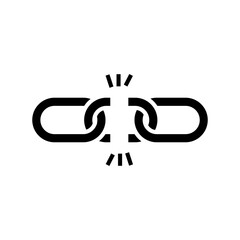 Broken chain icon