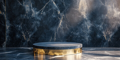 Product photography backdrop, luxury high end modern sleek style contrast background, empty space, clean design, generated ai