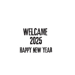 Cheerful New Year 2025 text plan. Front of business journal for 2025 new year with wishes. Blissful New Year 2025 Plan Layout. Present day Plan for Schedules, Greeting, Hello Card, and Occasions plan