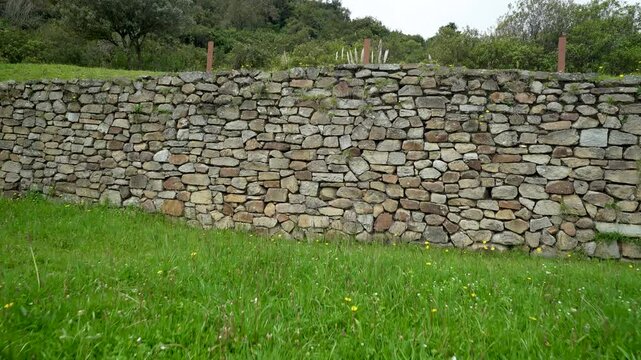 old stone wall incas - muro inca - ecuador