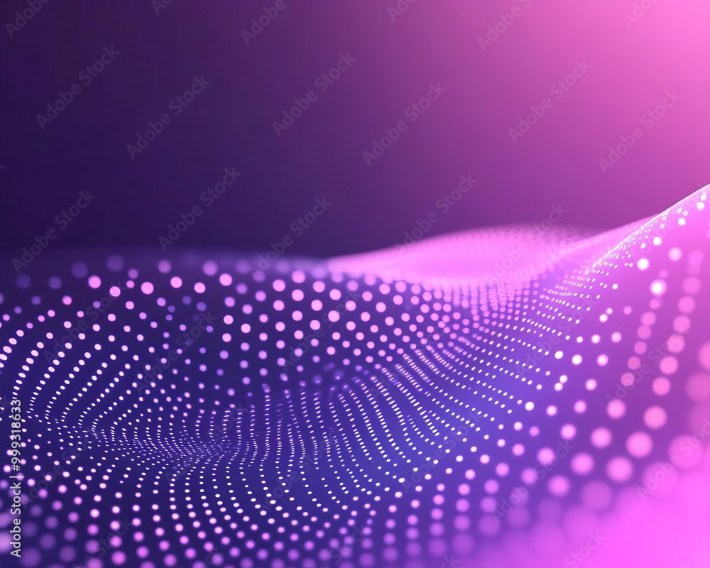 Poster dynamic 3d illusion of colorful polka dots with gradient effects in modern design