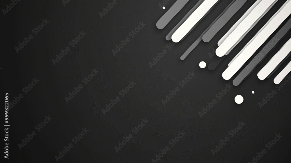 Poster monochrome linear gradient in shades of gray for elegant minimalist web design