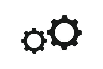 Gear icon with place for your text. Vector illustration