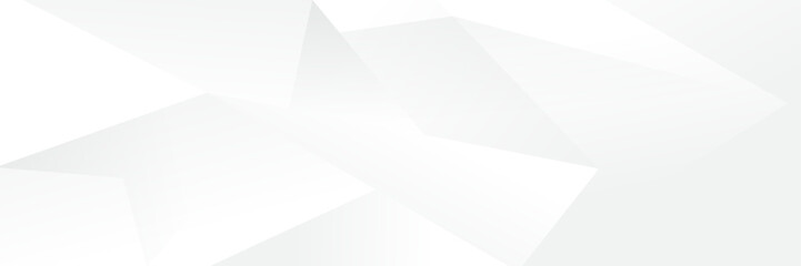 Abstract white Geometric banner design background.
