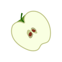 Organic food, Apple icon stickers, planner stickers and scrapbook stickers.