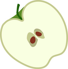 Organic food, Apple icon stickers, planner stickers and scrapbook stickers.