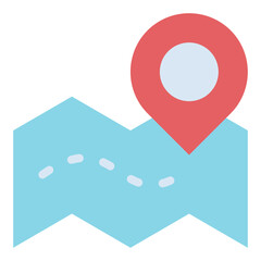 Fototapeta premium Map Icon