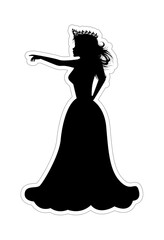 Cute Princess Silhouette