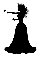 Cute Princess Silhouette