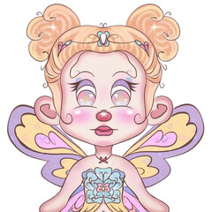 little girl with wings 