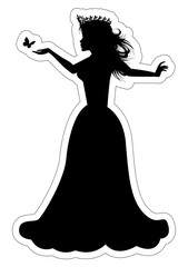 Cute Princess Silhouette