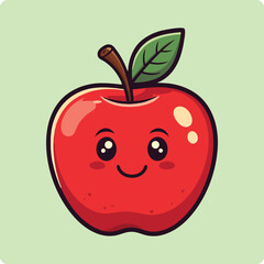 cute apple drawing, apple cartoon, smiling apple, happy apple, kawaii fruit, adorable apple, cute fruit illustration, cartoon apple face, kawaii apple wallpaper, cute apple icon, happy fruit
