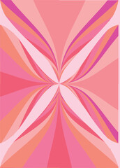 The background image is in pink tones, using shapes to arrange. Composition with gradation used for graphics