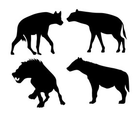 Hyena silhouette 